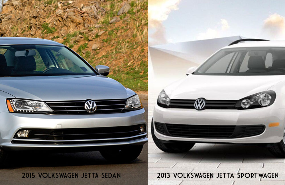 VW gave the Jetta Sedan its own sheetmetal for the sixth-gen model when compared to the 2014 VW Jetta SportWagen, which was aligned in styling with the Golf. The Golf SportWagen was called Jetta SportWagon only in the United States, with the seventh-gen Golf family changing the name back to Golf SportWagen