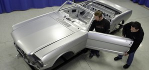 Ford-approved 1965 Mustang Convertible Body Shell for restorating