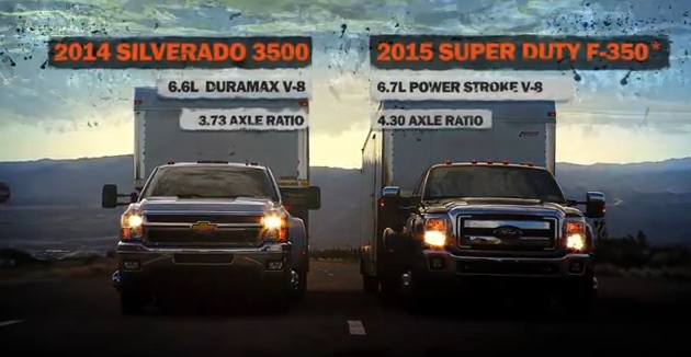 2014 Chevy Silverado 3500 vs 2015 Ford Super Duty F-350