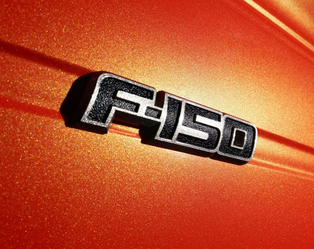 The outgoing F-150 badge