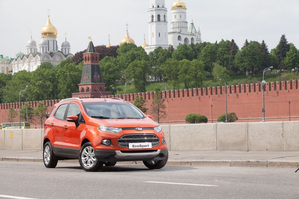 Ford EcoSport outside the Kremlin Moscow