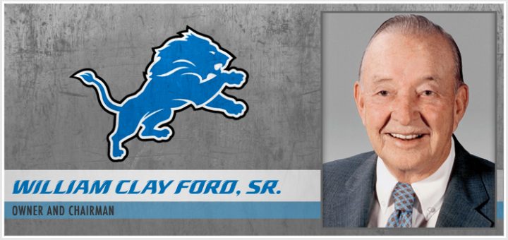 William clay ford sr detroit lions